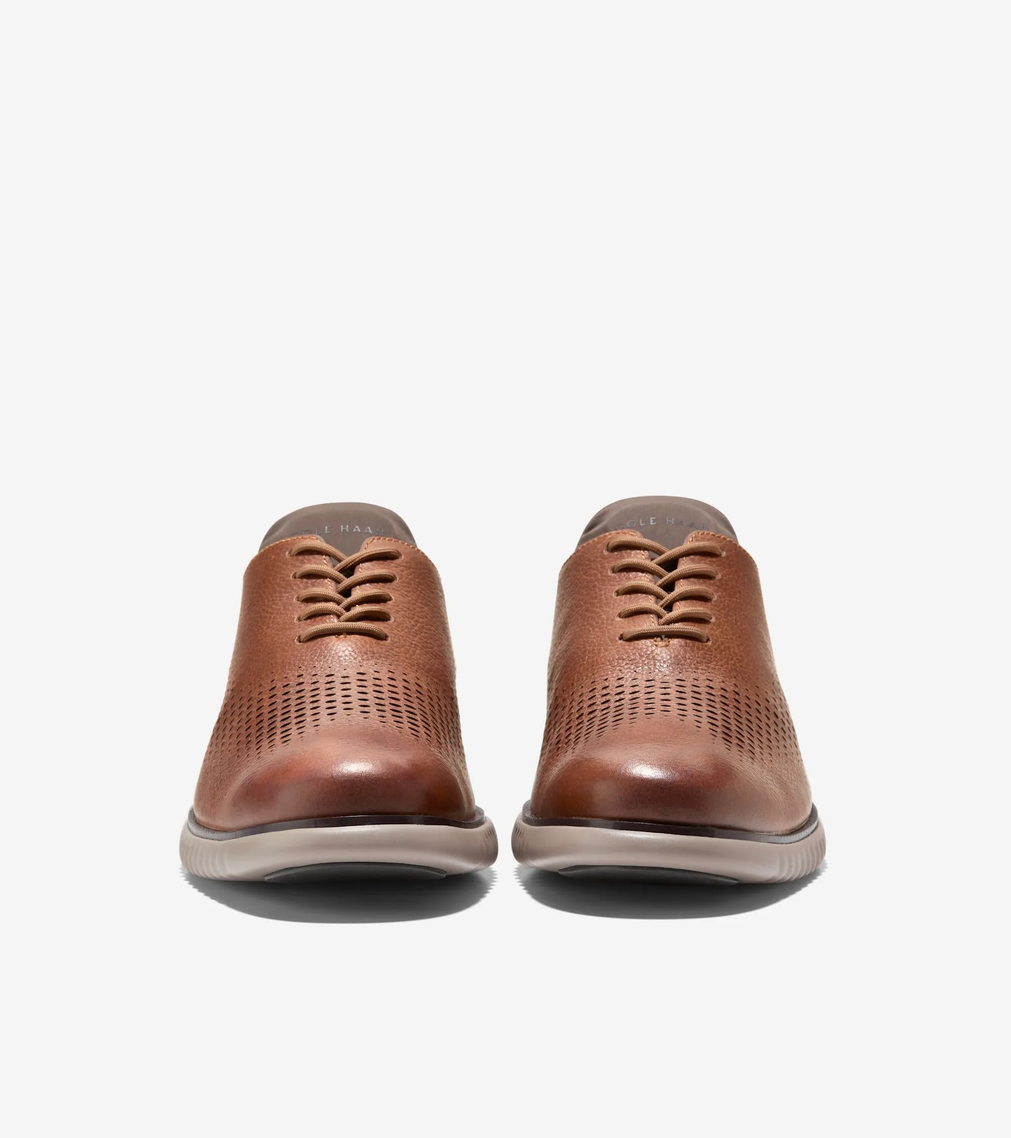 Cole Haan Chaussures Homme 2.ZEROGRAND Oxford à Bout Effilé Doublé avec Motif Aile Laser