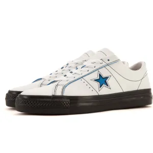 Cons - One Star Pro OX (Blanc/Noir/Bleu cinétique) *SOLDES Chaussures Converse