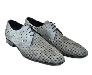 Corrente 2414 Oxford en daim à lacets - Gris