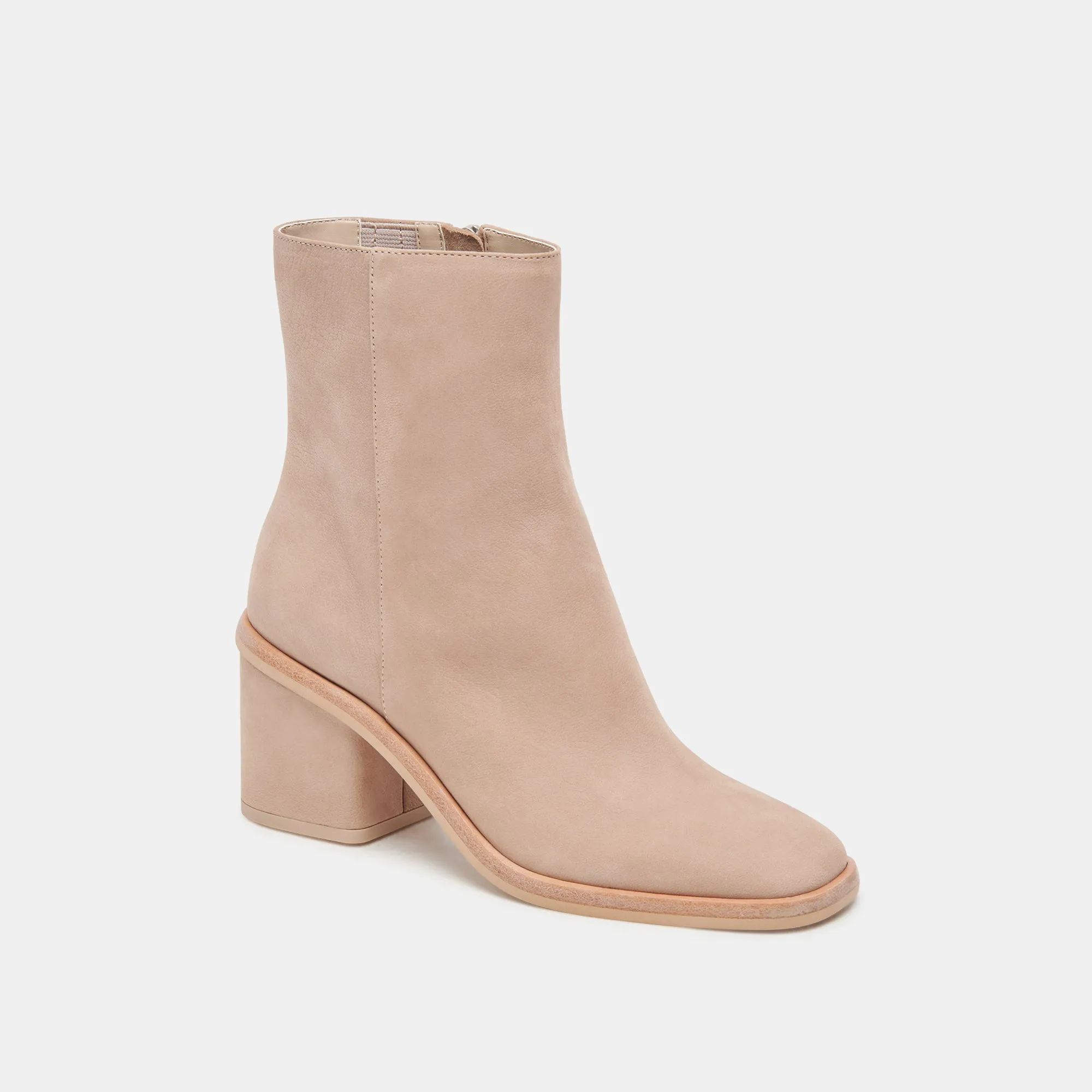 BOTTINES ÉLÉGANTES TAUPE NUBUCK