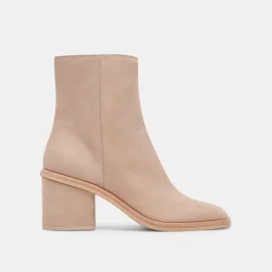 BOTTINES ÉLÉGANTES TAUPE NUBUCK