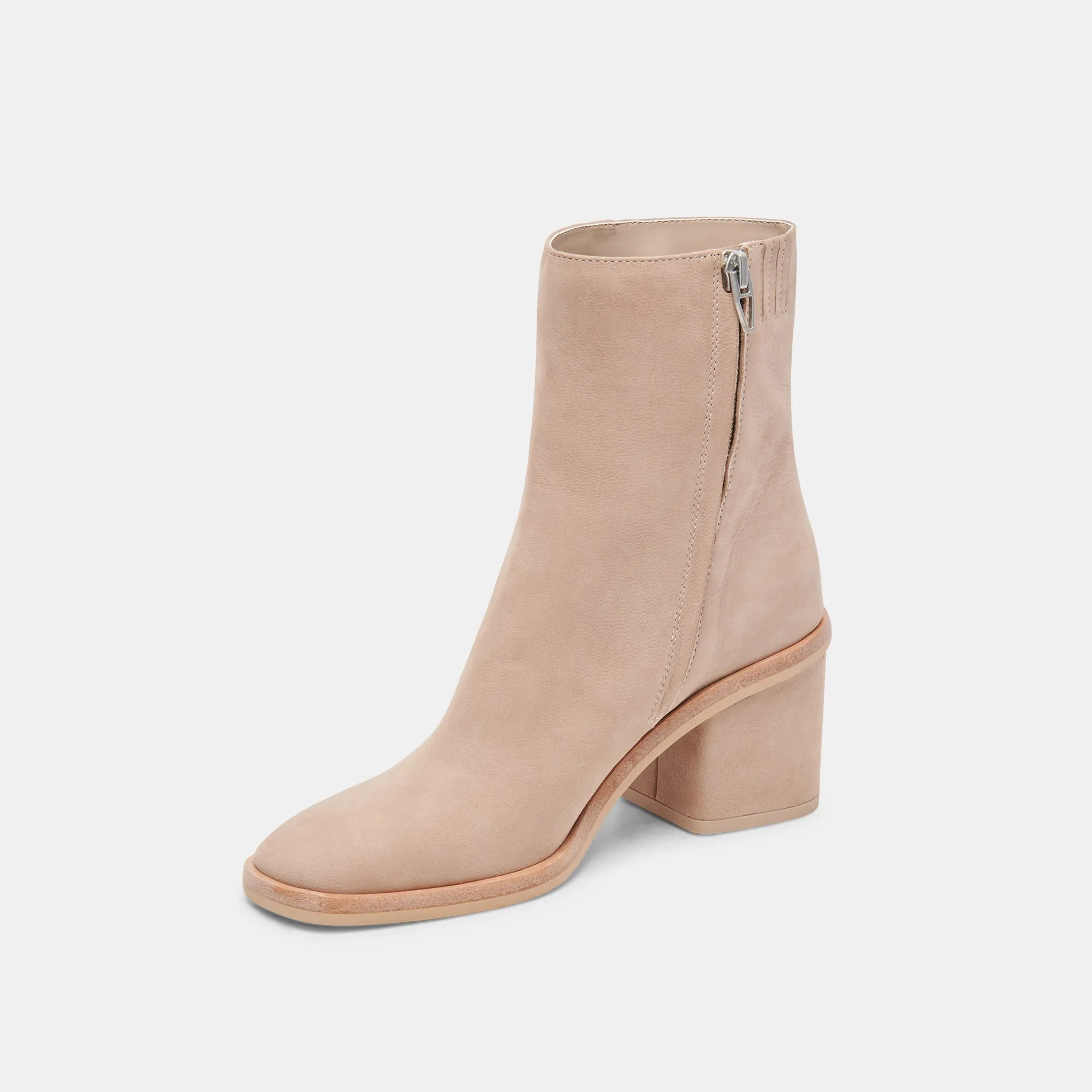 BOTTINES ÉLÉGANTES TAUPE NUBUCK