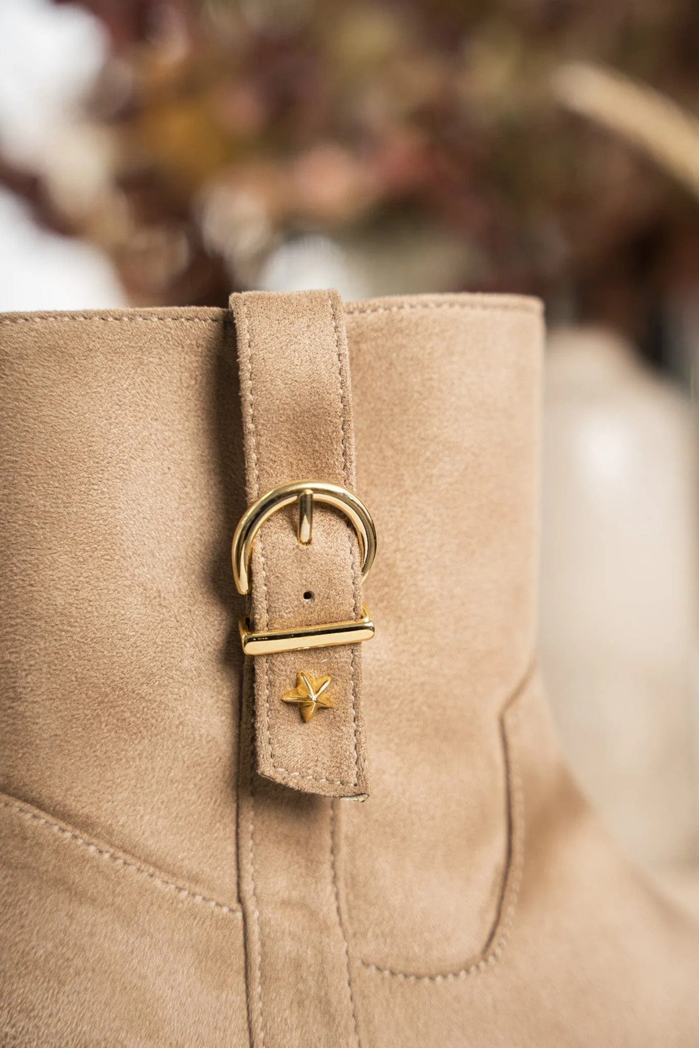 Bottes vegan en daim Dijeaux - Cheville | Sable