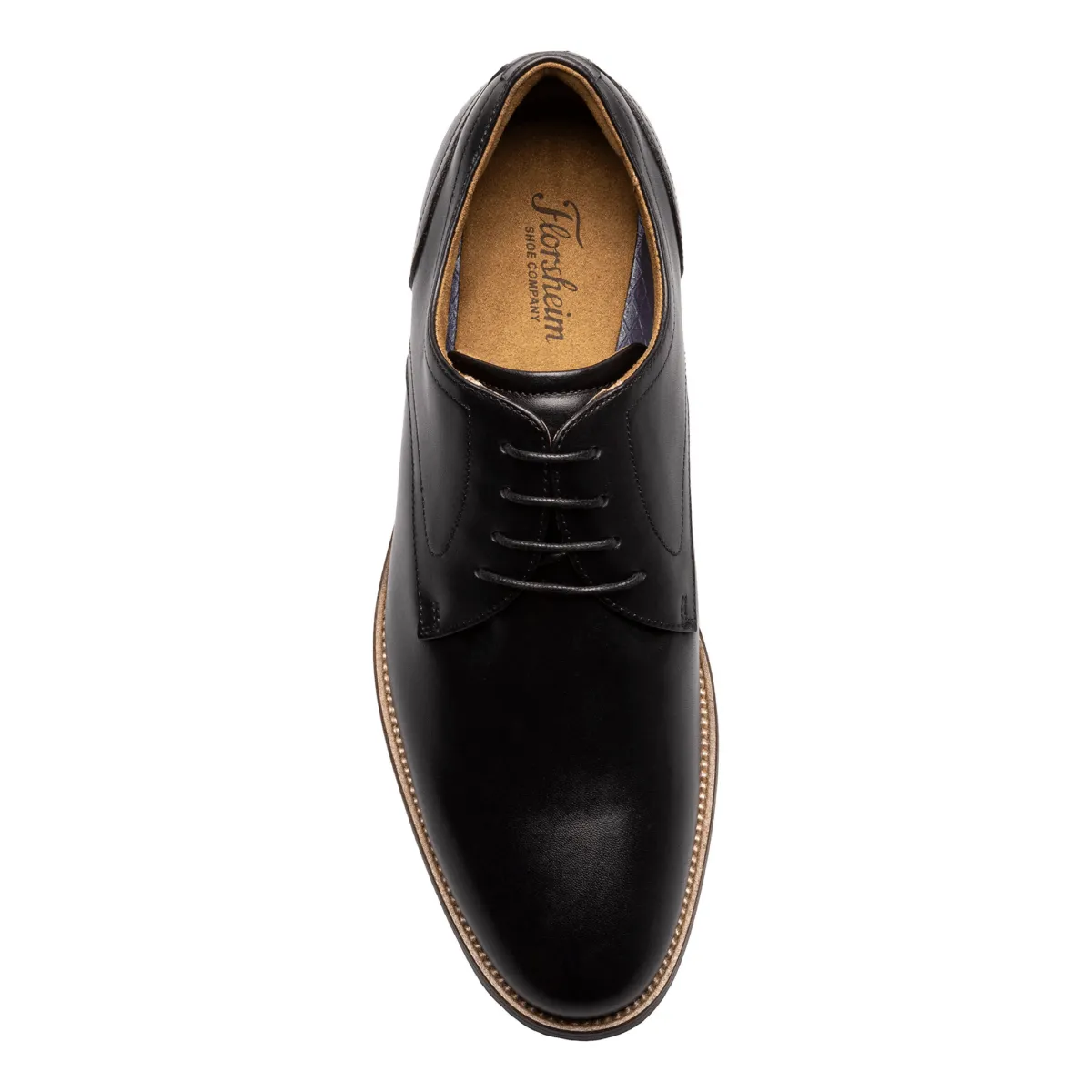 Florsheim Richelieu à bout rond en cuir noir pour homme