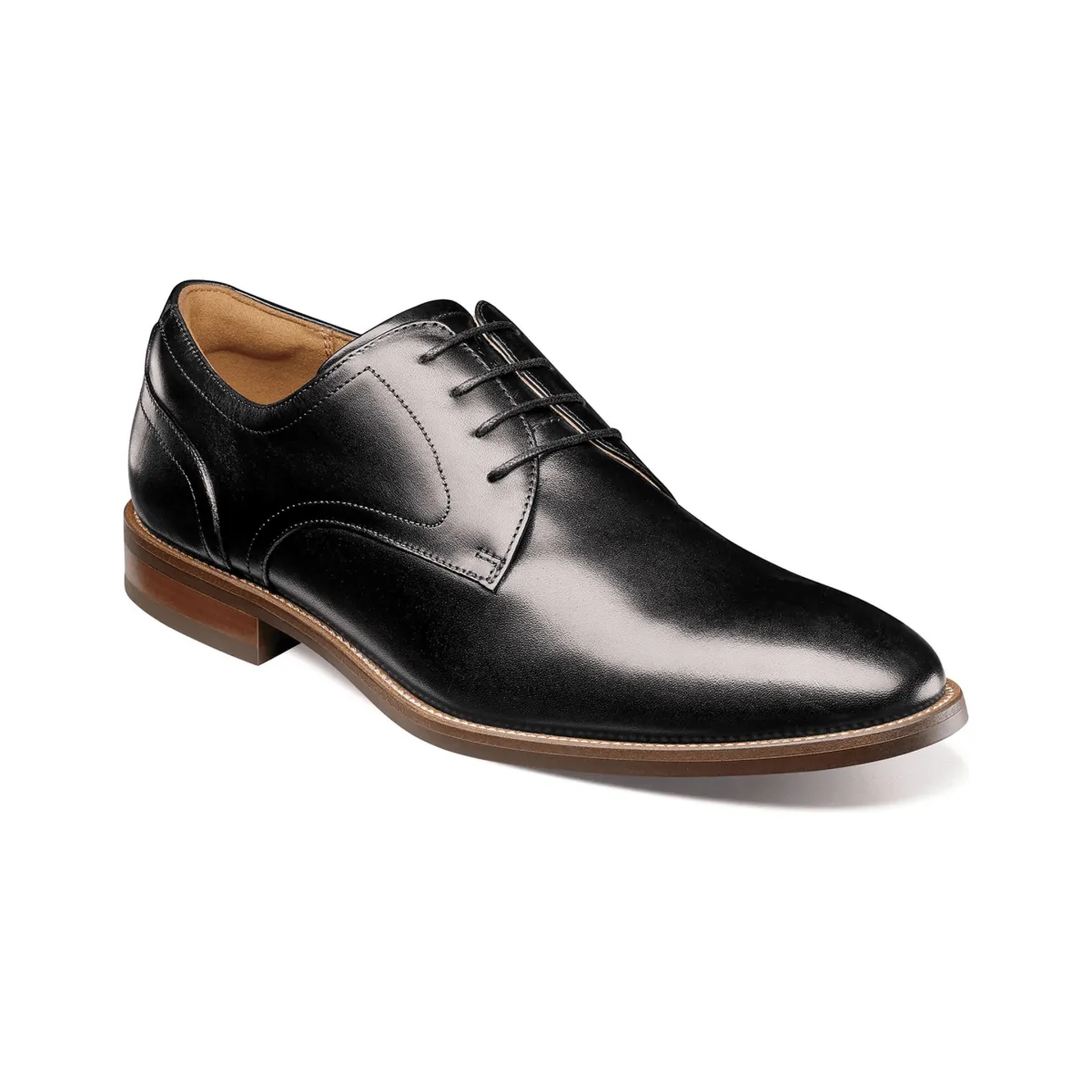 Florsheim Richelieu à bout rond en cuir noir pour homme