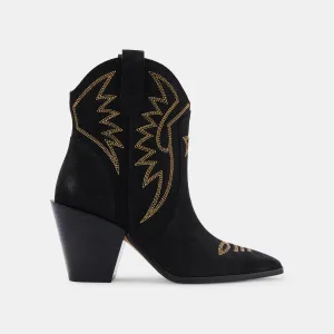 BOTTINES GINNI NOIR NUBUCK