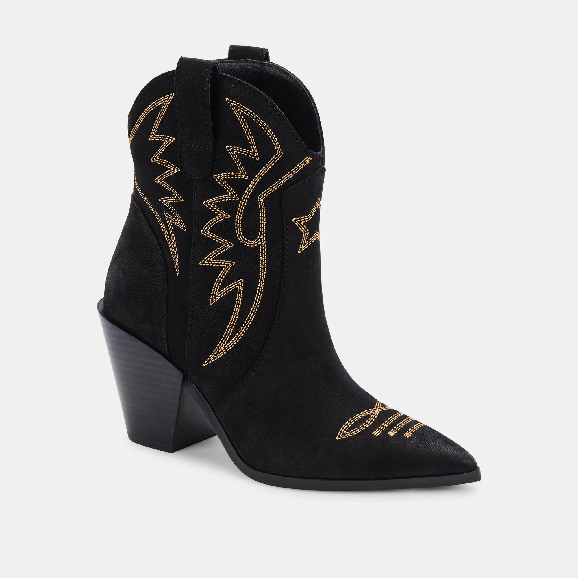 BOTTINES GINNI NOIR NUBUCK