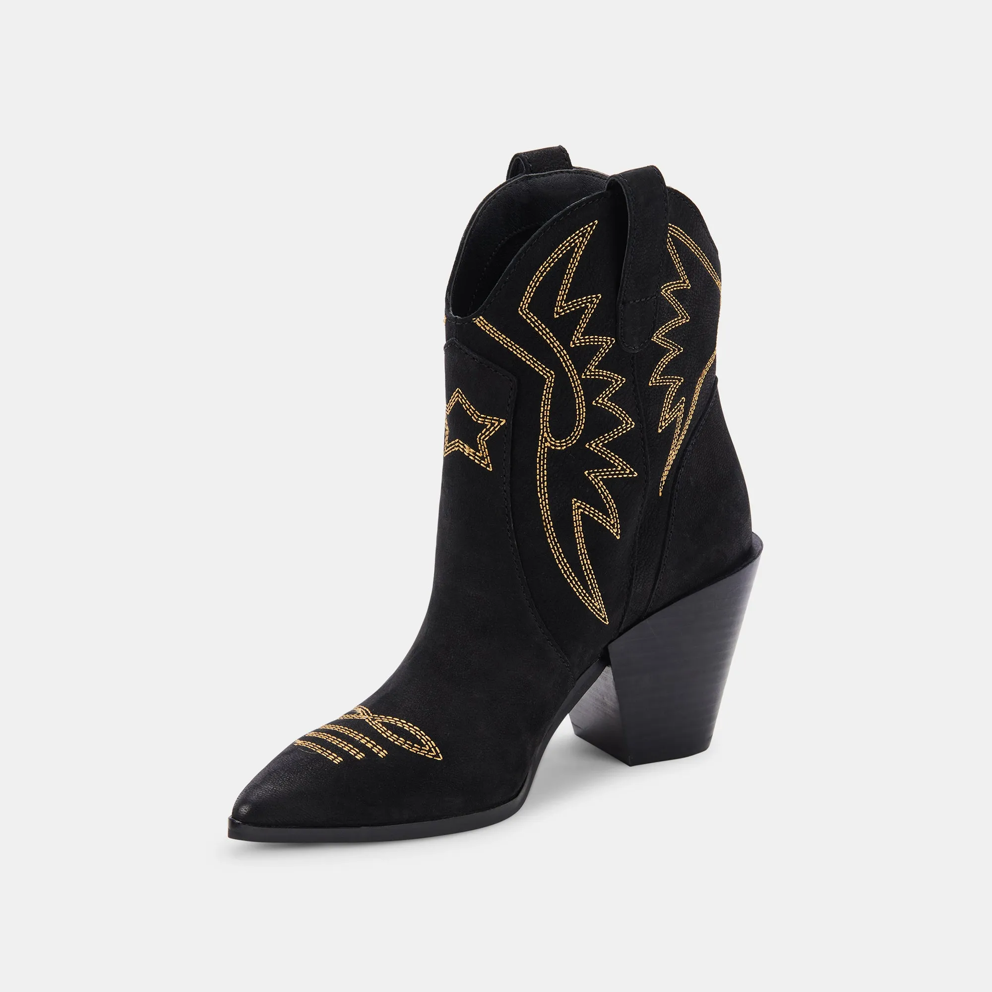 BOTTINES GINNI NOIR NUBUCK
