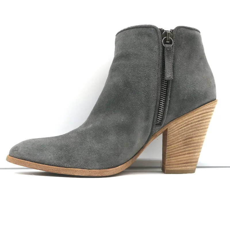 Bottes chevilles Giuseppe Zanotti Nicky en daim gris taille 38.5 à bout pointu