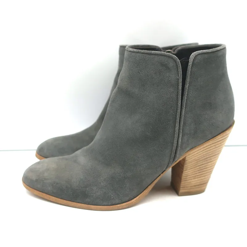 Bottes chevilles Giuseppe Zanotti Nicky en daim gris taille 38.5 à bout pointu