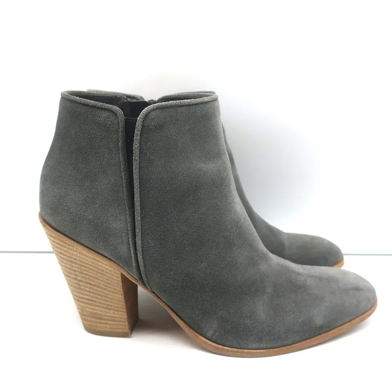 Bottes chevilles Giuseppe Zanotti Nicky en daim gris taille 38.5 à bout pointu