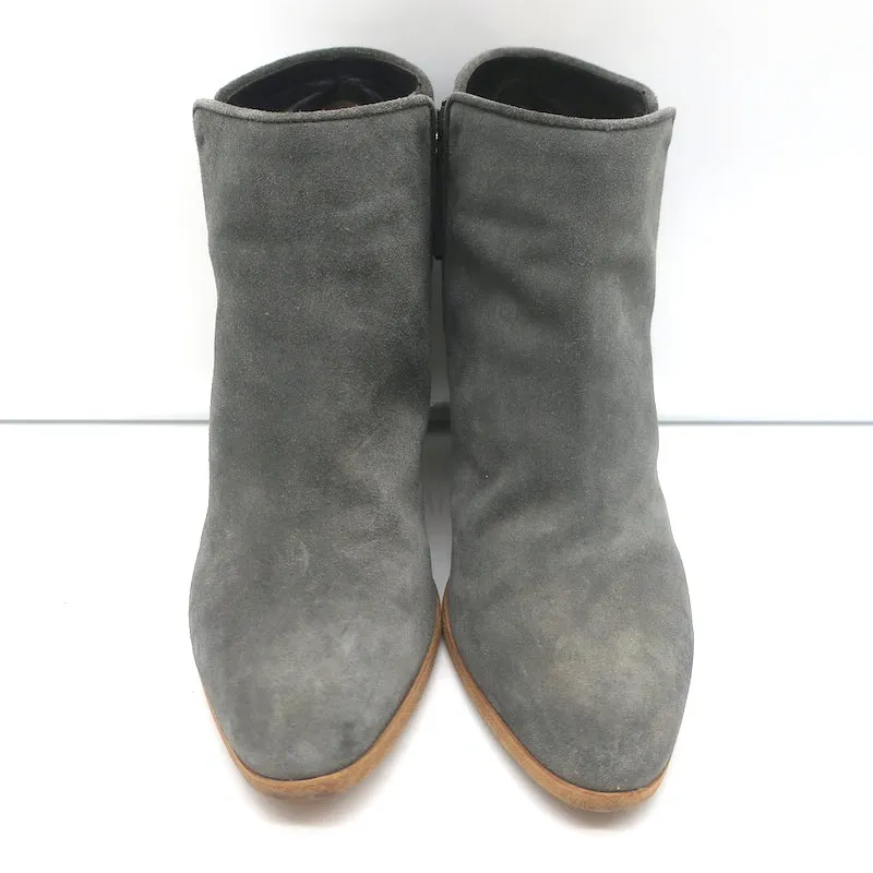 Bottes chevilles Giuseppe Zanotti Nicky en daim gris taille 38.5 à bout pointu