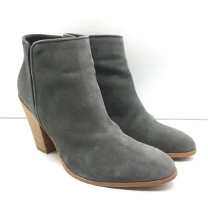 Bottes chevilles Giuseppe Zanotti Nicky en daim gris taille 38.5 à bout pointu