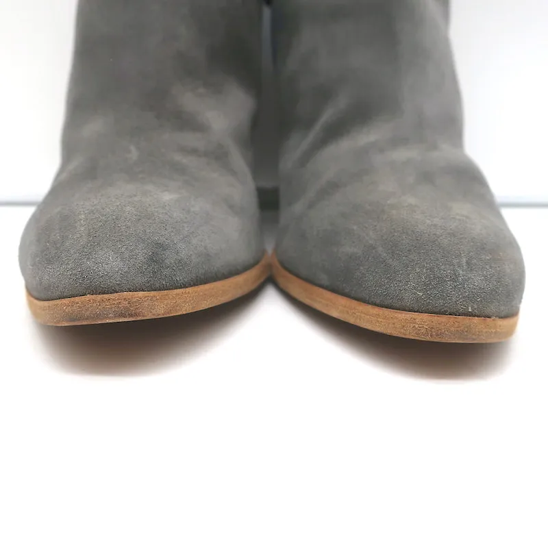 Bottes chevilles Giuseppe Zanotti Nicky en daim gris taille 38.5 à bout pointu