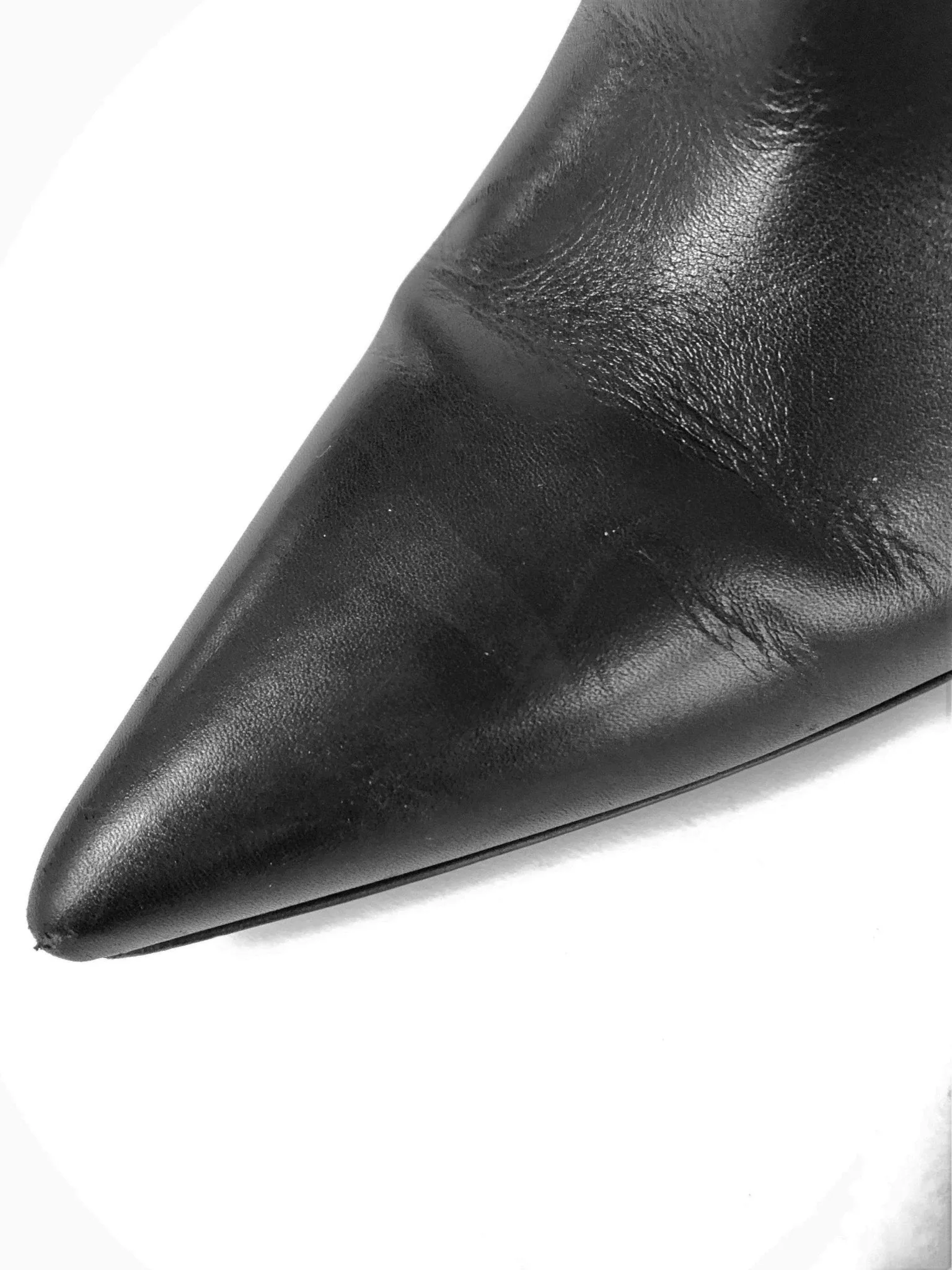 Bottes cheville Givenchy Infinity en cuir noir à motifs superposés pointure 37 à bout pointu