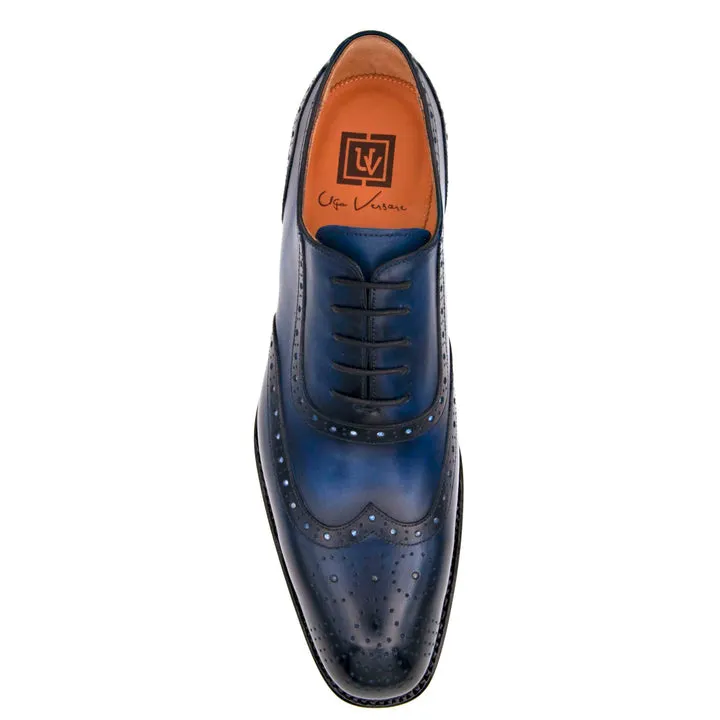 Chaussures Oxford H et H à lacets - Marine