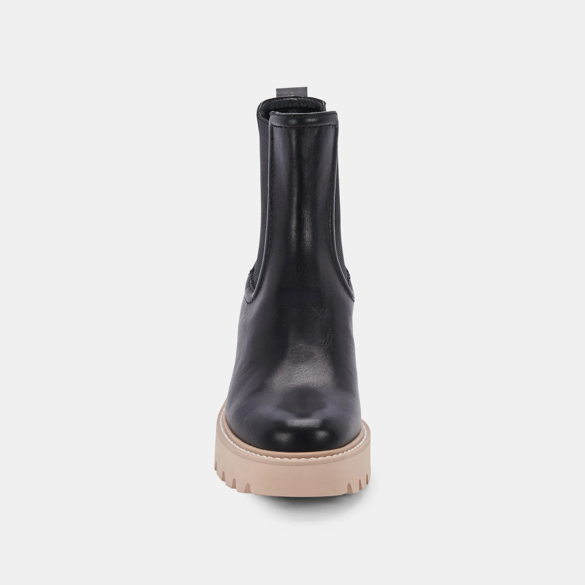 BOTTINES HAWK H2O EN CUIR NOIR