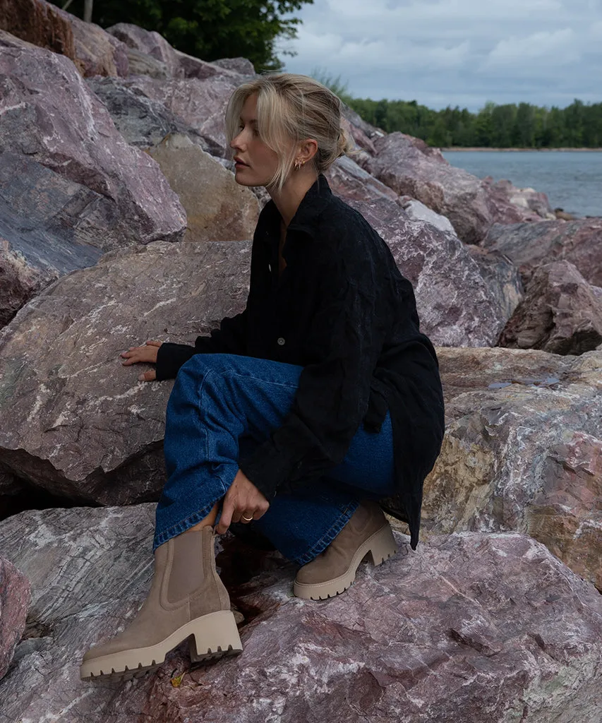 BOTTINES HAWK H2O EN DAIM CHAMPIGNON