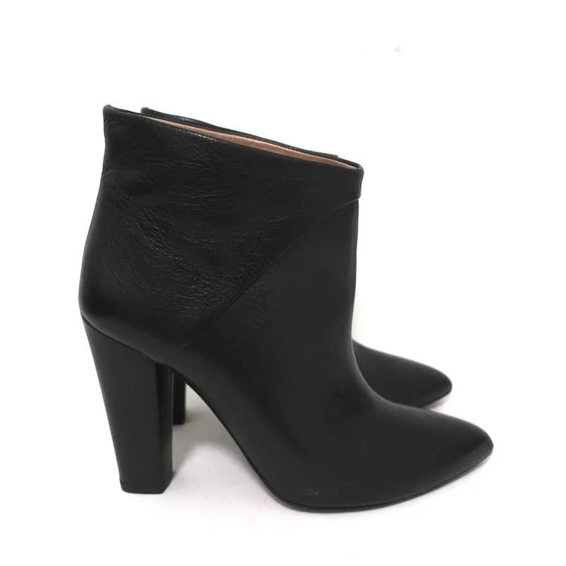 Bottes cheville IRO en cuir noir pointure 37 à bout pointu