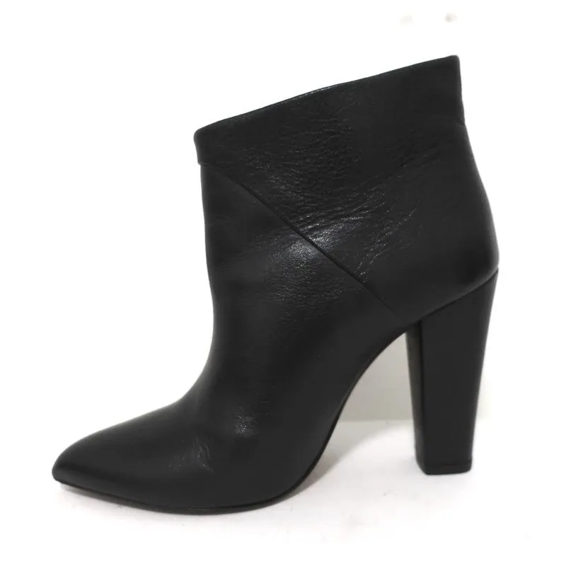 Bottes cheville IRO en cuir noir pointure 37 à bout pointu