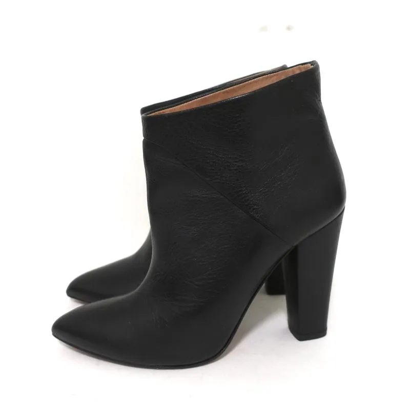 Bottes cheville IRO en cuir noir pointure 37 à bout pointu