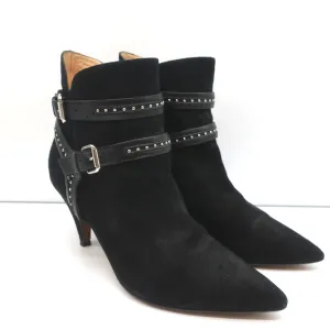 Bottes cheville IRO Harness Salix Noir à clous en daim pointure 37 à bout pointu