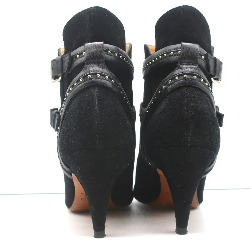 Bottes cheville IRO Harness Salix Noir à clous en daim pointure 37 à bout pointu