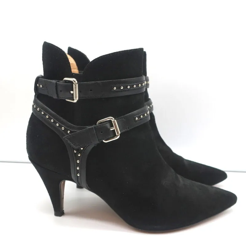 Bottes cheville IRO Harness Salix Noir à clous en daim pointure 37 à bout pointu