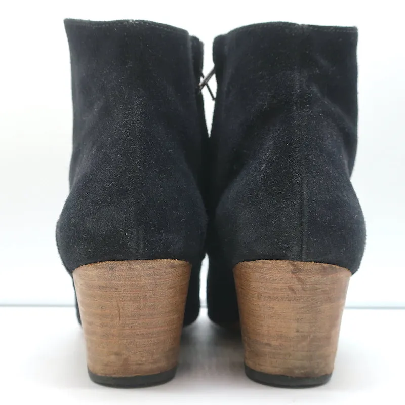Bottes chelsea Isabel Marant Dicker en daim noir taille 38, style western