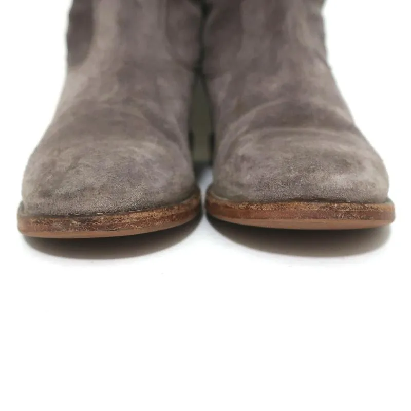 Isabel Marant Etoile Crisi Bottines Gris Suédé Taille 38 Bottines à Talon Caché