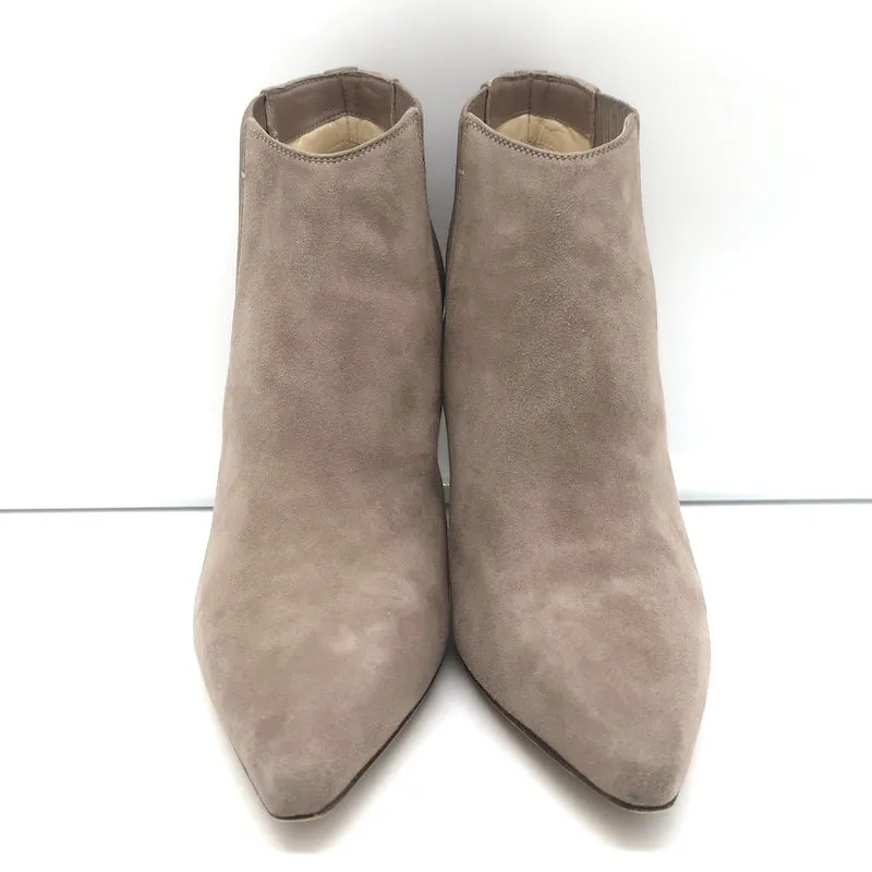 Bottines Jimmy Choo Maiara en daim taupe pointure 39 à bout pointu