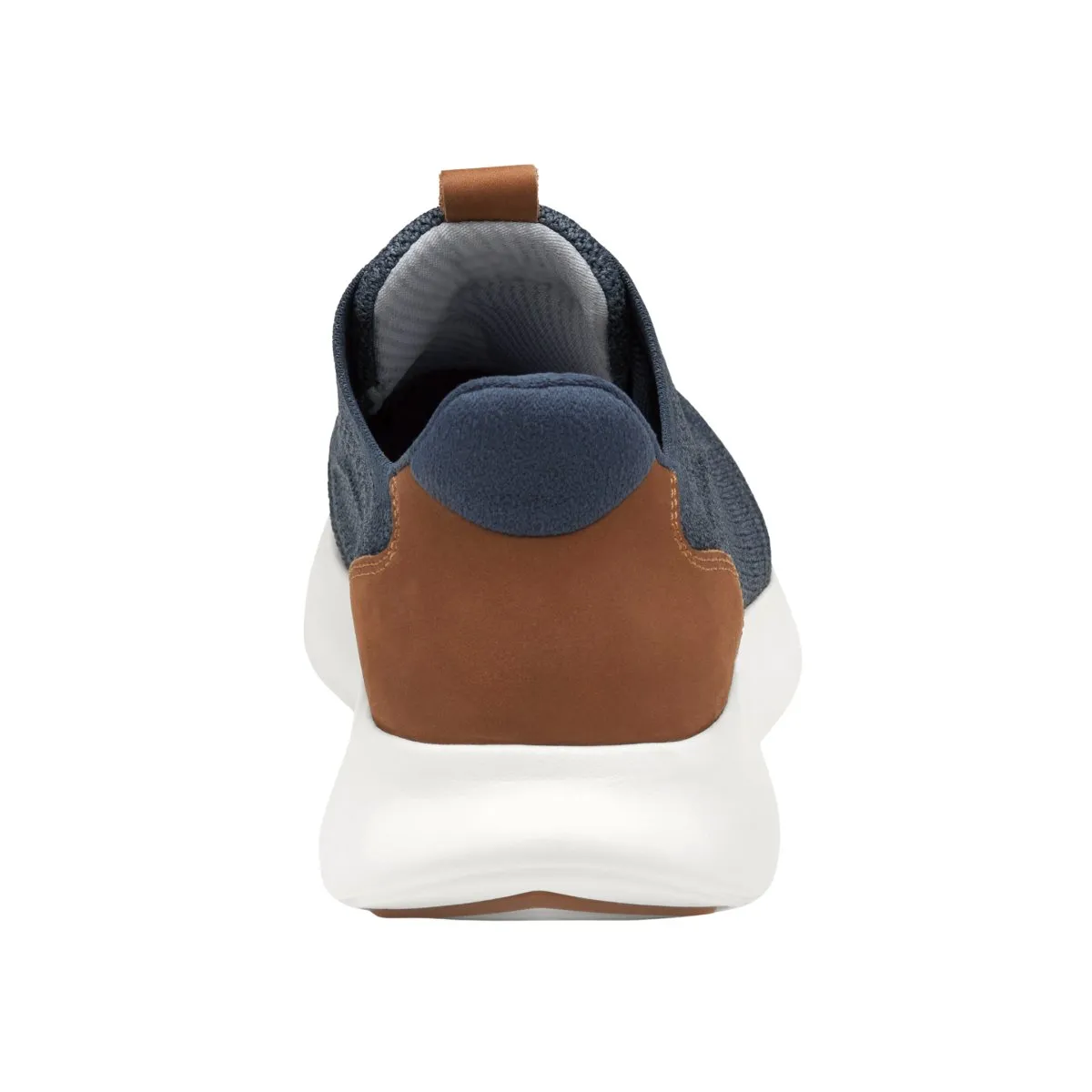 Johnston & Murphy Hommes Amherst 2.0 Oxford en Maille Chiné Bleu Marine
