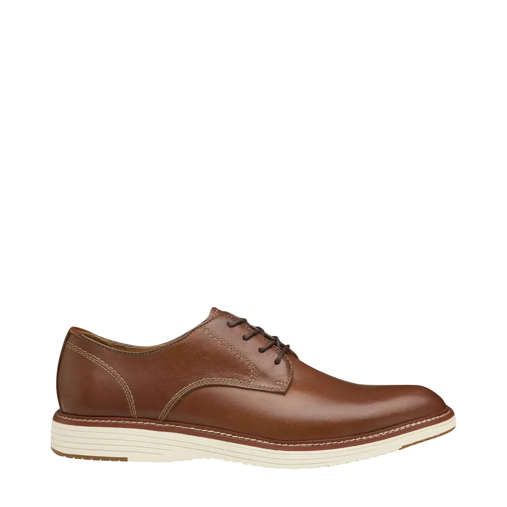Johnston & Murphy Chaussures Oxford en cuir à lacets à bout rond pour homme Upton en couleur tan