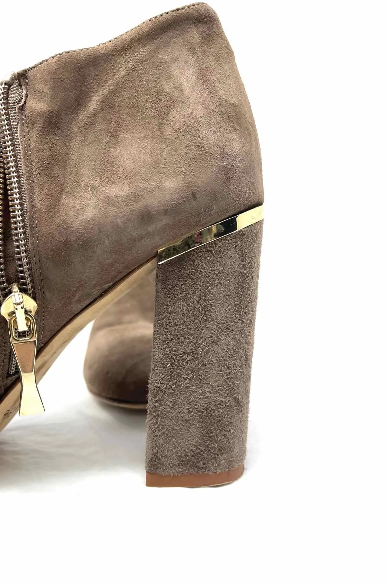 Bottes chelsea en daim taupe avec fermeture éclair Kate Spade taille 9.5
