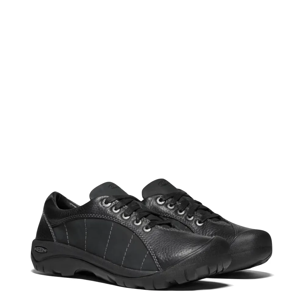KEEN Femmes Presidio Lacet en Cuir Noir