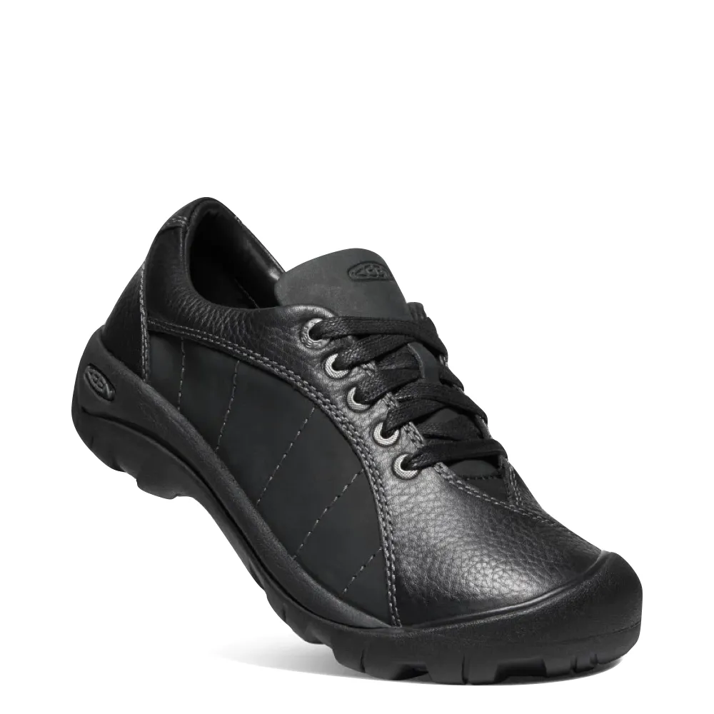KEEN Femmes Presidio Lacet en Cuir Noir