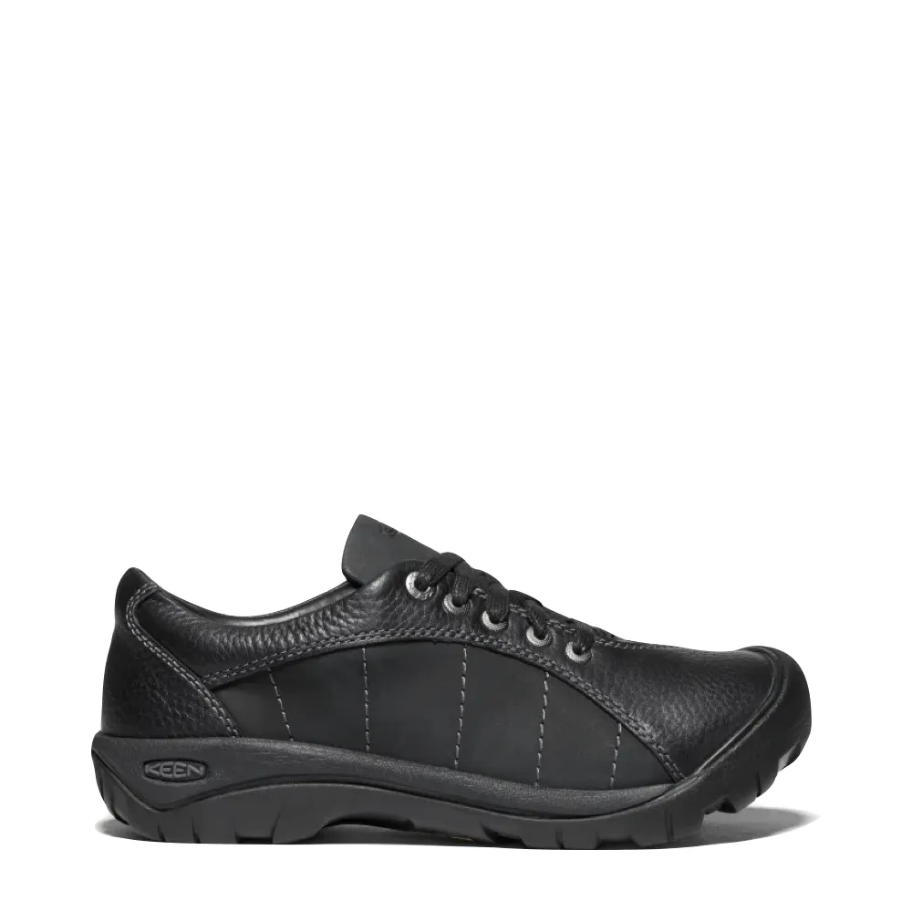 KEEN Femmes Presidio Lacet en Cuir Noir