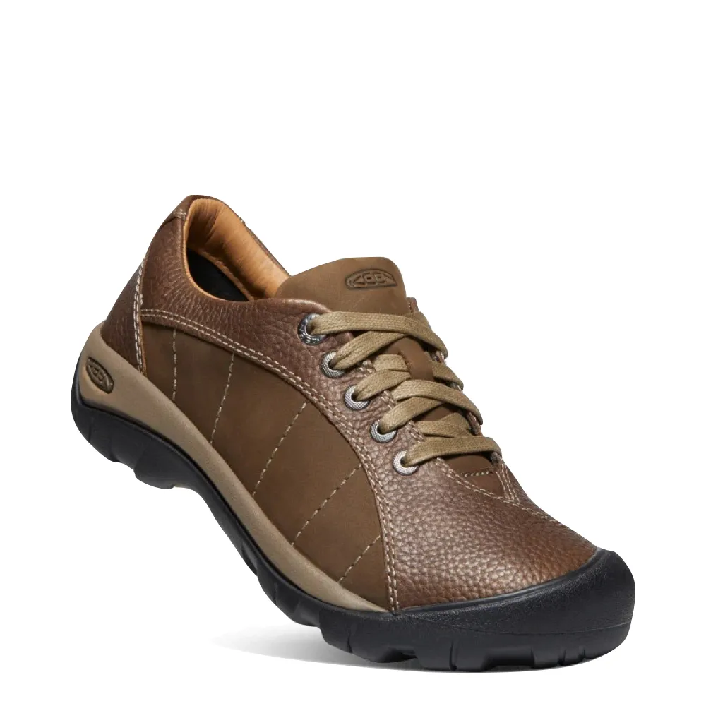 KEEN Femmes Presidio Lacet en Cuir Cascade Marron