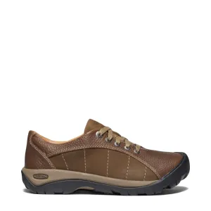 KEEN Femmes Presidio Lacet en Cuir Cascade Marron