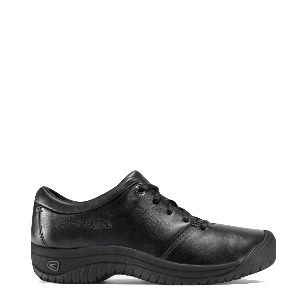 KEEN Chaussures Oxford en Cuir Résistant au Glissement pour Femme en Noir