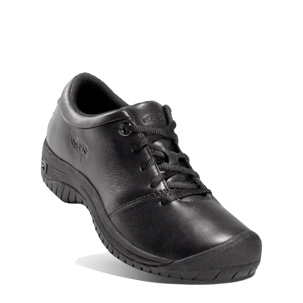 KEEN Chaussures Oxford en Cuir Résistant au Glissement pour Femme en Noir