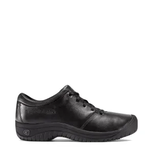 KEEN Chaussures Oxford en Cuir Résistant au Glissement pour Femme en Noir