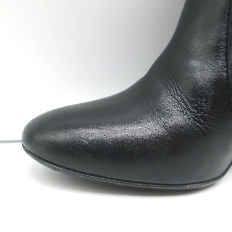 Bottes cheville Pete en cuir noir Laurence Dacade Taille 37.5 Bottines à talon haut