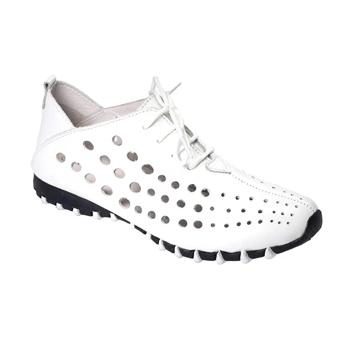 Oxford Femme Litfoot LF9010 en Cuir Blanc