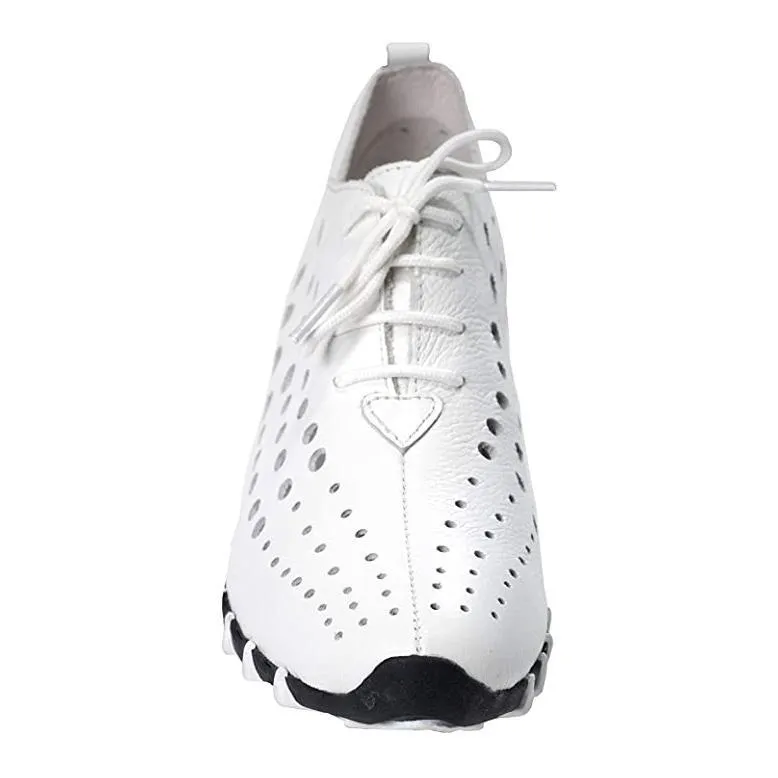 Oxford Femme Litfoot LF9010 en Cuir Blanc