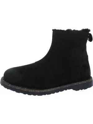 Bottines Melrose en daim avec semelle intérieure en peau de mouton pour femmes
