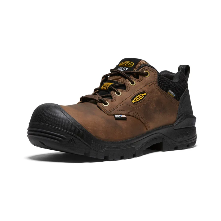 Chaussure Oxford Imperméable pour Homme avec Embout en Carbone | Terre Foncée/Noir