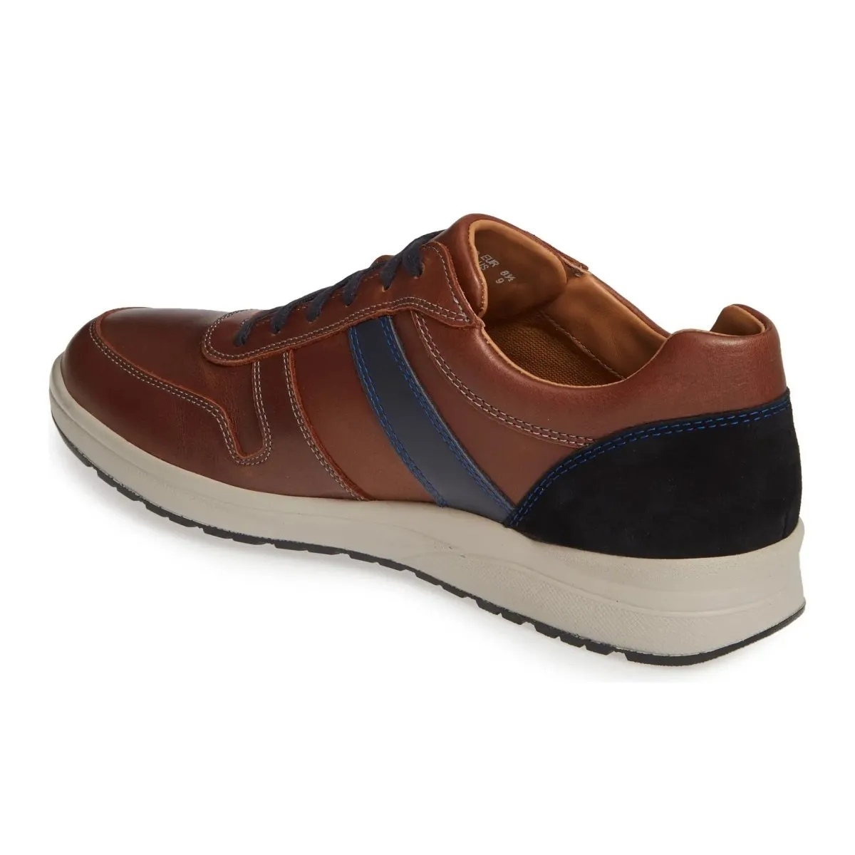 Chaussures Mephisto pour Homme Vito en Nubuck Tan/Bleu Marine