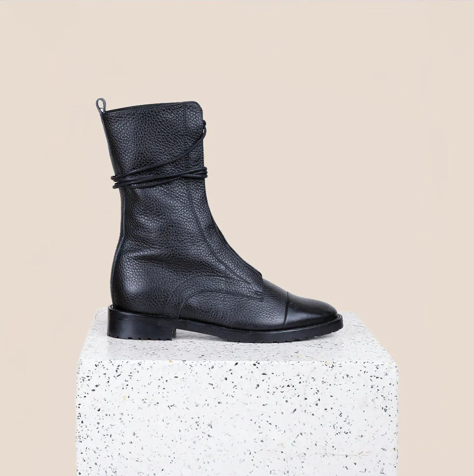 Milano Pebbled - Cuir noir