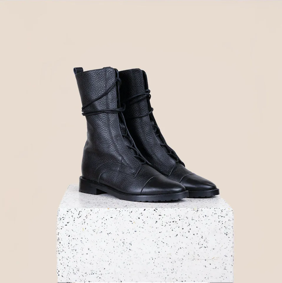 Milano Pebbled - Cuir noir